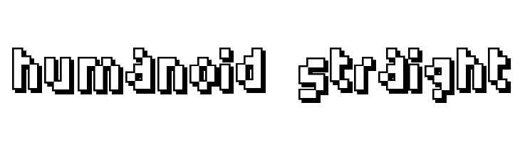Humanoid straight  Frei Schriftart Herunterladen