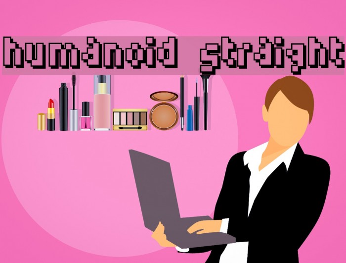 Humanoid straight Font examples