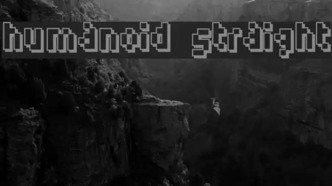 Humanoid straight Fonte examples