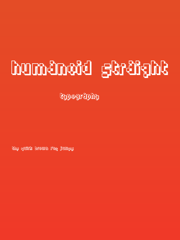 Humanoid straight Poster