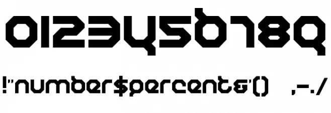 Humanoid Font OTHER CHARS