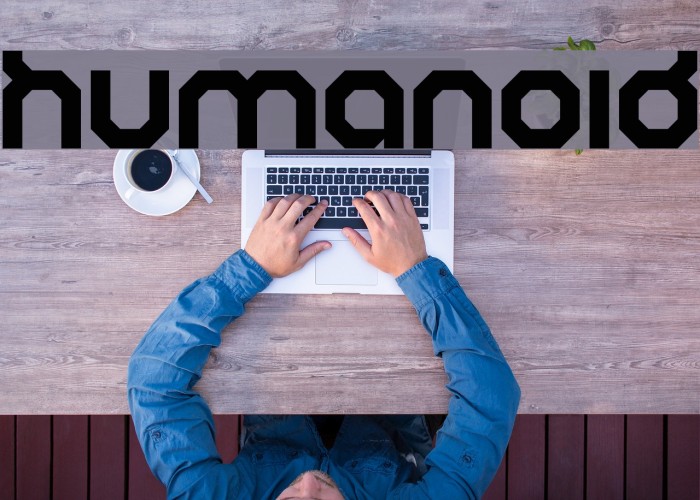Humanoid Font examples