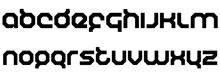 Humanoid Font LOWERCASE