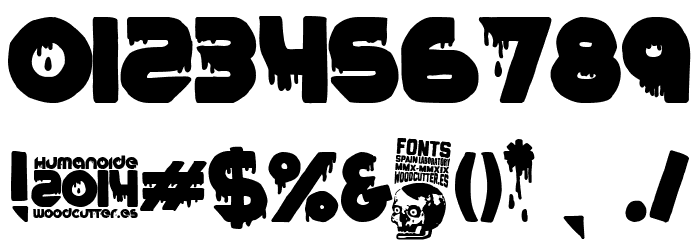 Humanoide 2014 Font OTHER CHARS