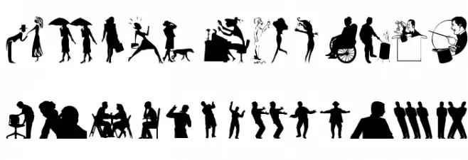 Humans Font LOWERCASE