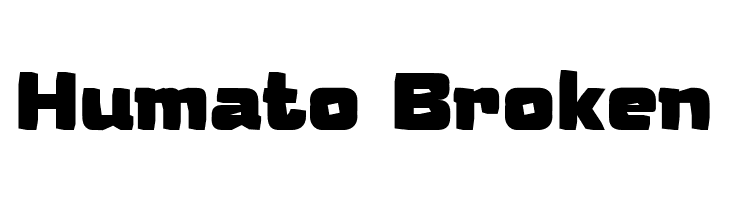 Humato Broken  baixar fontes gratis