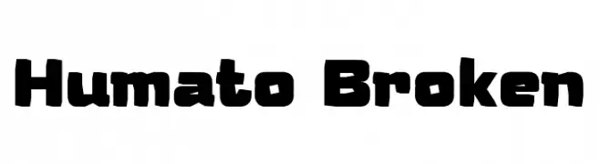 Humato Broken  Frei Schriftart Herunterladen