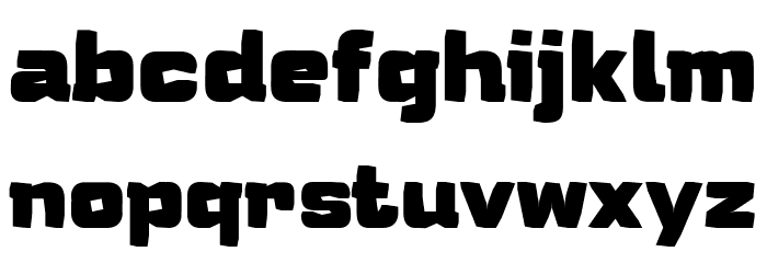 Humato Broken Font LOWERCASE