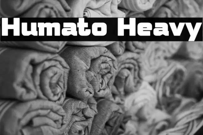 Humato Heavy Font examples