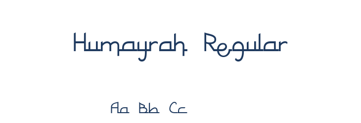 Humayrah Regular Font Preview