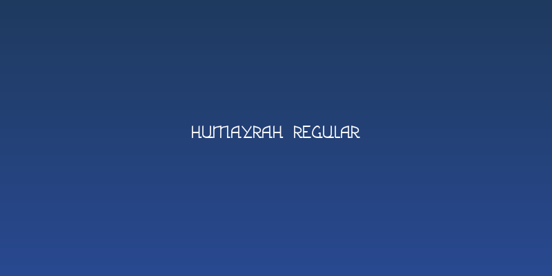 Humayrah Regular Social Header