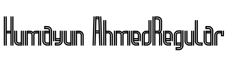 Humayun Ahmed-Regular  Frei Schriftart Herunterladen