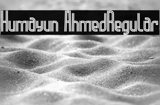 Humayun Ahmed-Regular Font examples