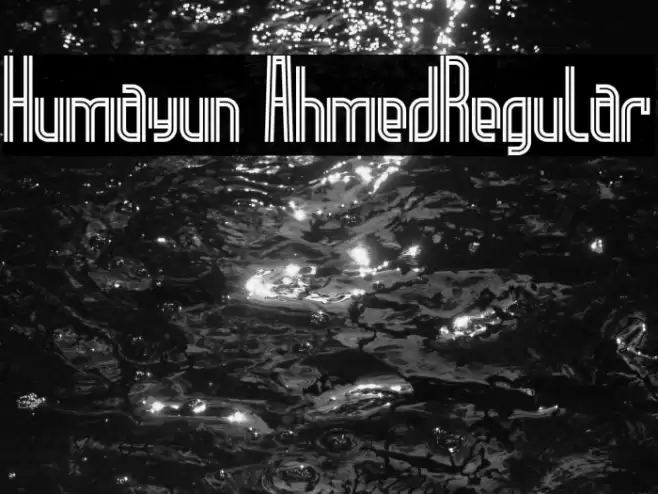 Humayun Ahmed-Regular Font examples