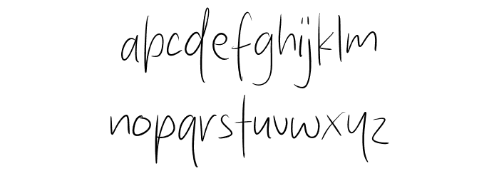 Humber Town Font LOWERCASE