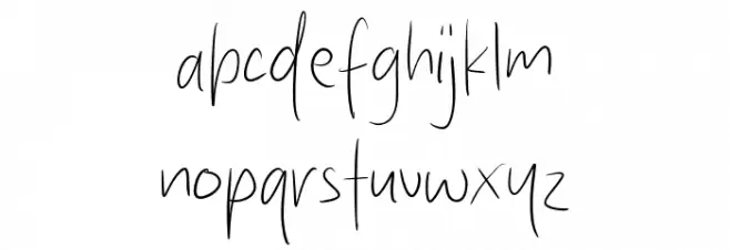 Humber Town Schriftart Kleinbuchstaben