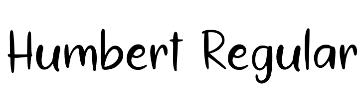 Humbert Regular Free Fonts Download