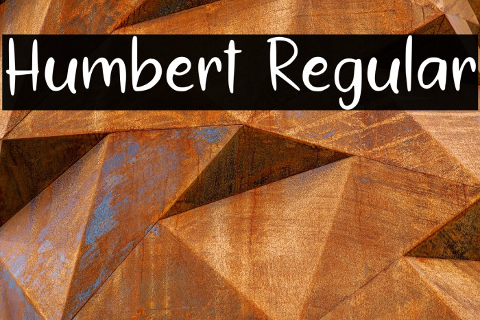 Humbert Regular Example 1