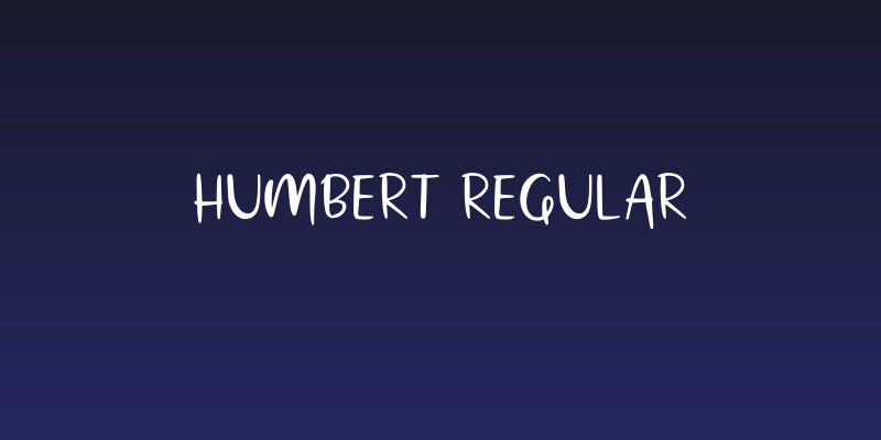 Humbert Regular Social Header