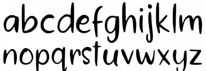 Humbert Regular Font LOWERCASE