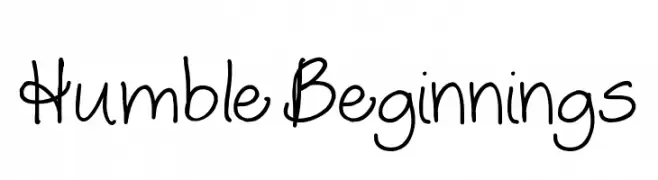 Humble Beginnings  font caratteri gratis