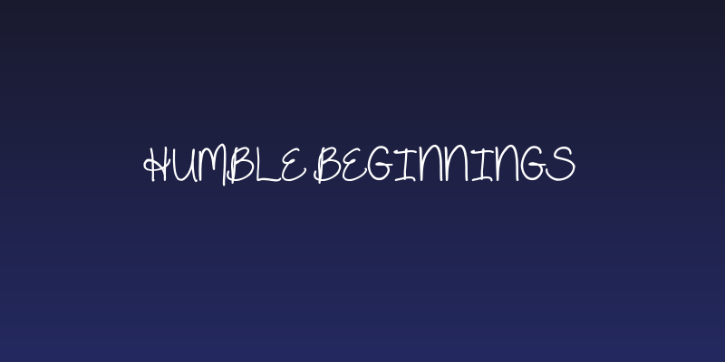 Humble Beginnings Social Header