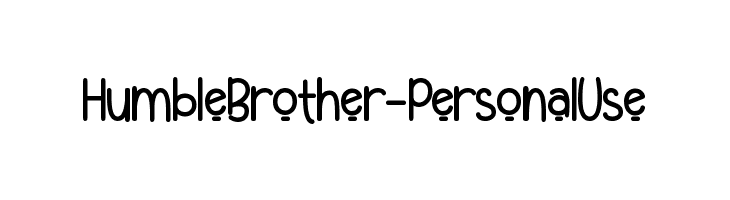 Humble Brother - Personal Use  les polices de caractères gratuit tlcharger