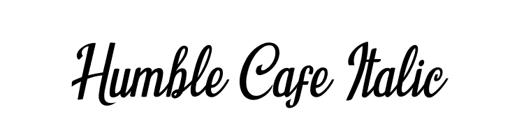 Humble Cafe Italic  Frei Schriftart Herunterladen
