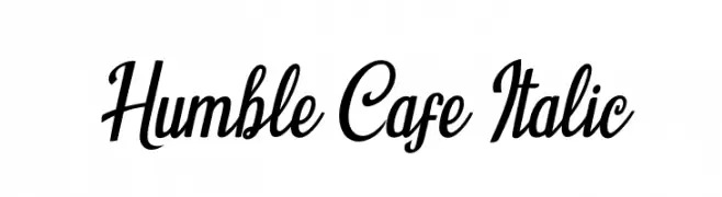 Humble Cafe Italic  Frei Schriftart Herunterladen