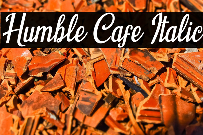 Humble Cafe Italic Example 1