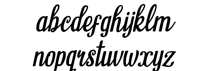 Humble Cafe Italic Font LOWERCASE