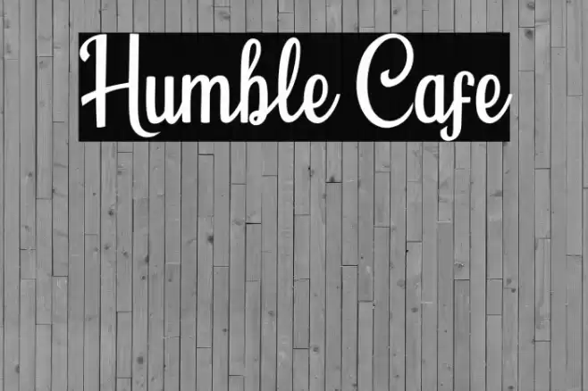 Humble Cafe Font examples