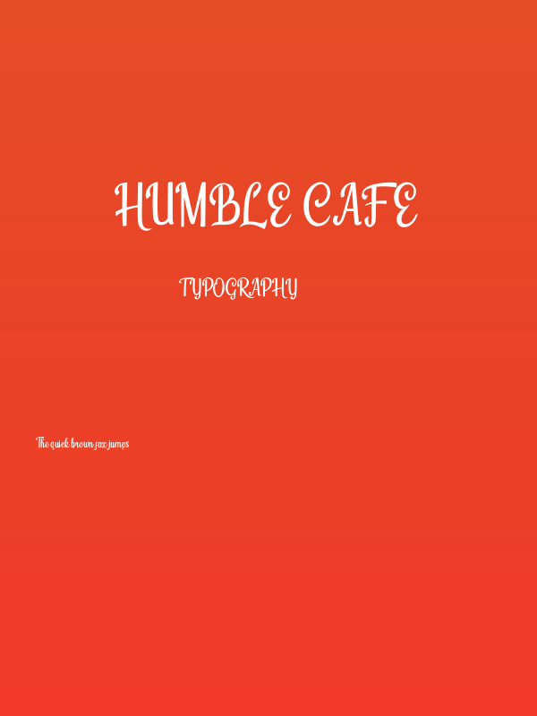 Humble Cafe Poster