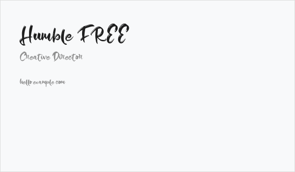 Humble FREE Business Card