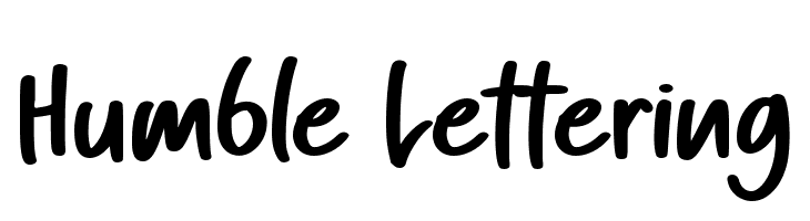Humble Lettering  Fuentes Gratis Descargar