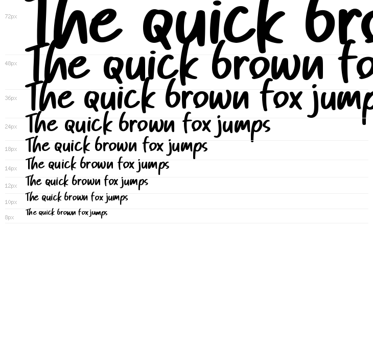 Humble Lettering Waterfall