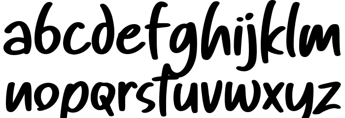 Humble Lettering Font LOWERCASE