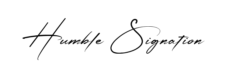 Humble Signation  Frei Schriftart Herunterladen