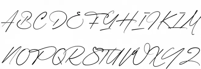 Humble Signation Schriftart Groß