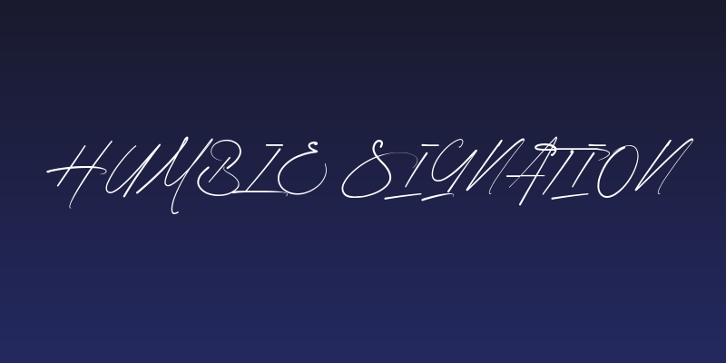 Humble Signation Social Header