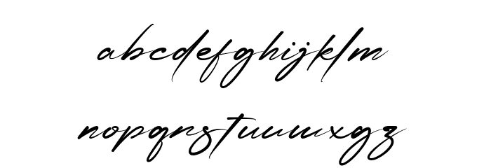 Humble Signation Font LOWERCASE