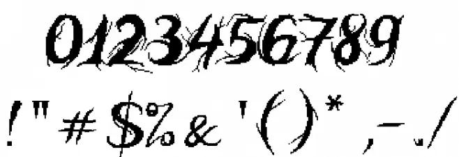 Humble Wall [Hungry Trees] Font OTHER CHARS