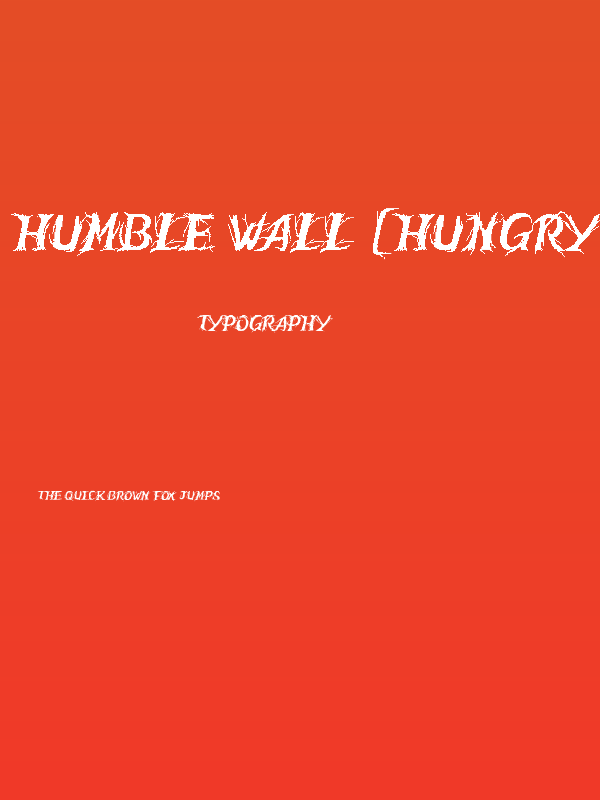 Humble Wall [Hungry Trees] Poster