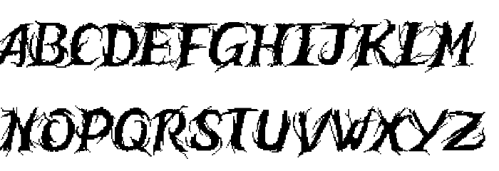 Humble Wall Font LOWERCASE