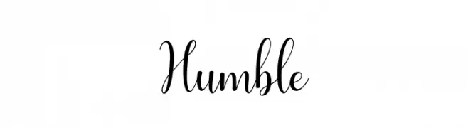 Humble  Frei Schriftart Herunterladen
