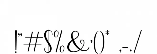 Humble Font OTHER CHARS