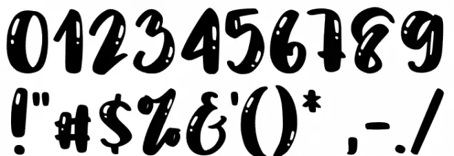 Humbleboysdemo Font OTHER CHARS