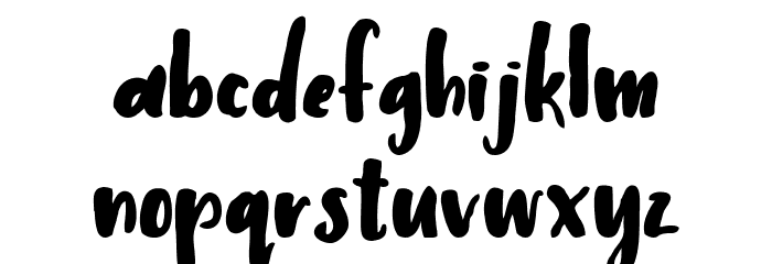 Humbley Script Demo Font LOWERCASE