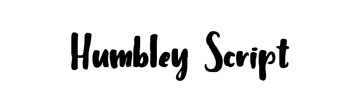Humbley Script  Frei Schriftart Herunterladen