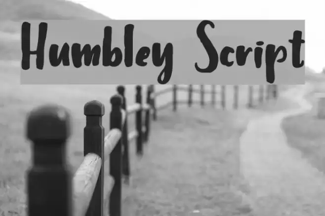 Humbley Script Font examples